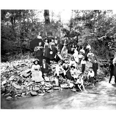 The family and friends of Jack Chinn at Shawnee Creek