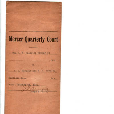 Courtly Court Case:B.F. Goodrich v. W.H. Royalty
