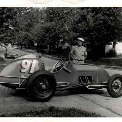 Davis Johnson and his Sprint Car