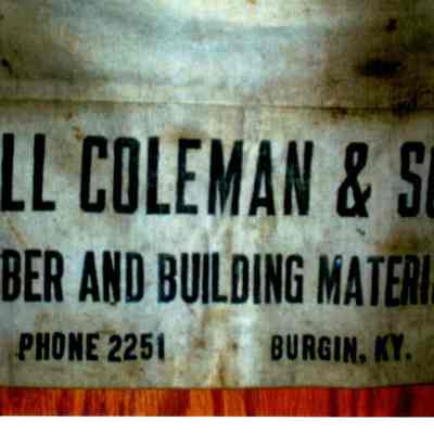 Clell Coleman & Sons Sign