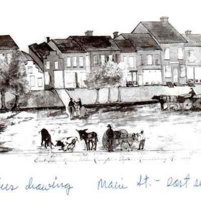 Main Street in 1859 (East Side)