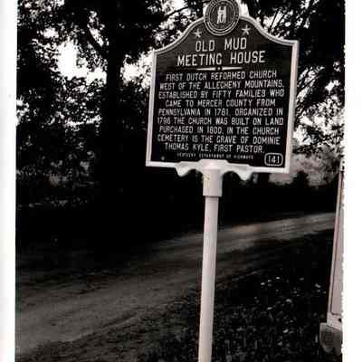 Old Mud Meeting House Marker