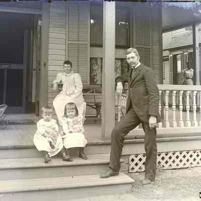 Unknown Family on Front Porch