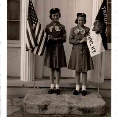 Pictured (L to R) are Carole Ann Keeling and Alice Johnson, both of Troop 8