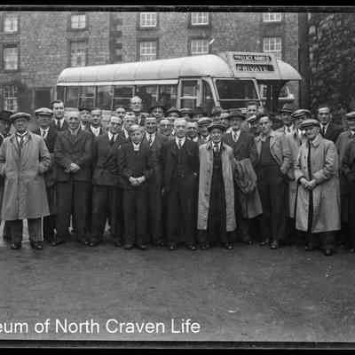negative, sheet film - Settle Group (Wallace Arnold Bus Trip) 1949 3 of 3