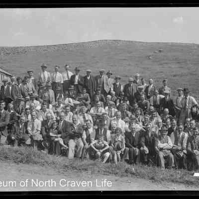 negative, sheet film - Group portrait : Bridlington Farmers