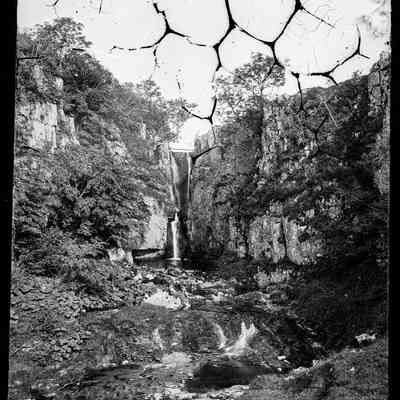 negative, glass plate - Waterfalls 1 of 6 (Catrigg Force)