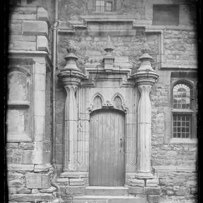 negative, glass plate - Settle : The Folly Doorway 1679