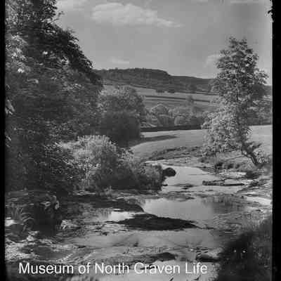 negative, glass plate - River Ribble at Settle (1 of 2)