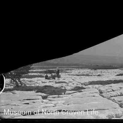 negative, glass plate - Ingleborough Clints