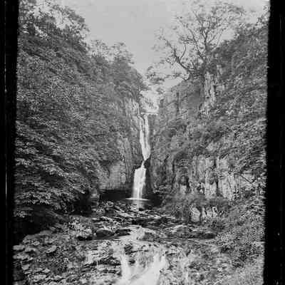 negative, glass plate - Catrigg Force, Stainforth