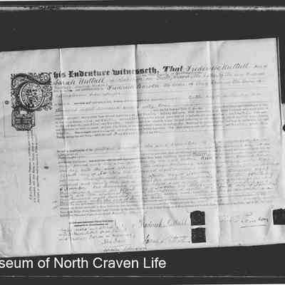 negative, glass - Copy of Indenture (Apprenticeship : Mr Nuttall)