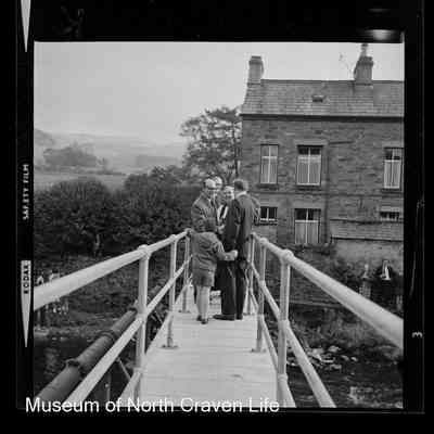 negative, sheet film - Group Portrait : Langcliffe Locks Bridge Opening 1965 5 of 12