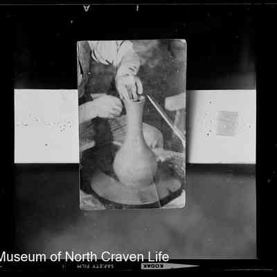 negative, sheet film - A Potter at work