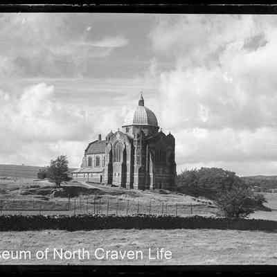 negative, glass plate - Giggleswick School Chapel