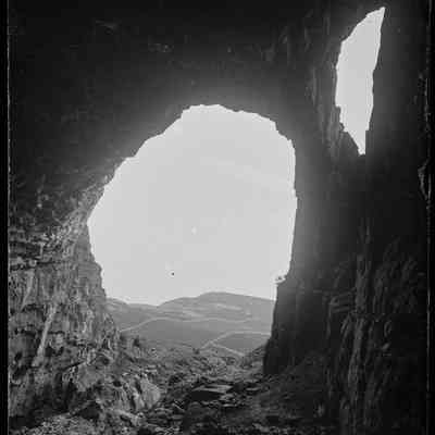 negative, glass plate - Victoria Cave Entrance