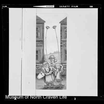 negative, sheet film - Cartoons : Mill Workers (2 of 9)