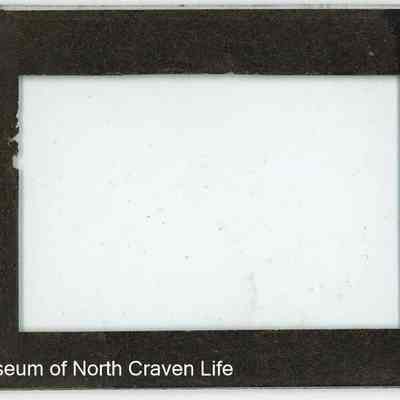 negative, glass plate - Plain glass plate, masked to margins