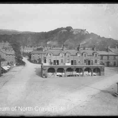 negative, glass plate - Settle Market Square