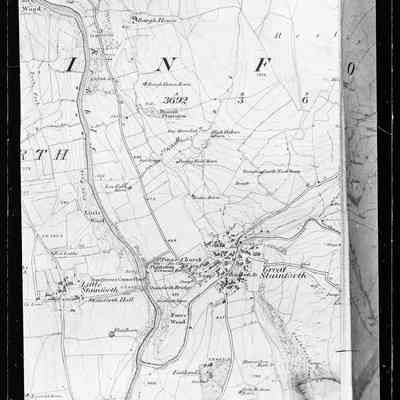 negative, glass plate - Map : Stainforth