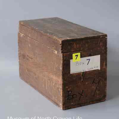 box, wooden - Box of half-plate glass photographic negatives
