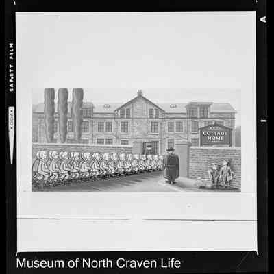 negative, sheet film - Cartoons : Mill Workers (1 of 9)
