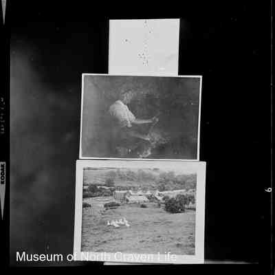 negative, sheet film - Working Man ; View of a farm 2 of 2