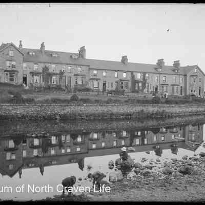 negative, glass plate - Ribble Terrace, Settle