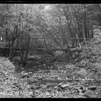 negative, glass plate - Beck's Brow Plantation Bridge
