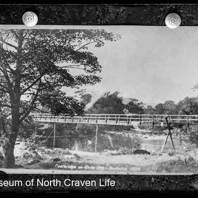 negative, glass plate - Old Footbridge