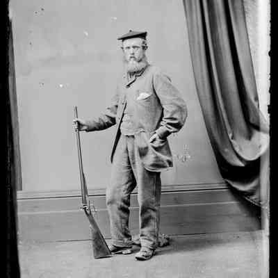 negative, glass plate - Portrait : F. Clapham, Esq, Austwick (2 of 2)