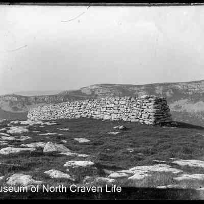 negative, glass plate - "Celtic Wall" near Feizor
