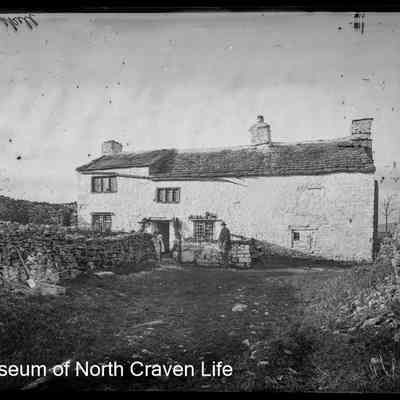 negative, glass plate - Farmhouse at Winskill