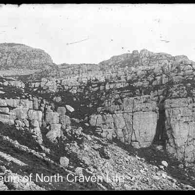 negative, glass plate - Attermire Scar