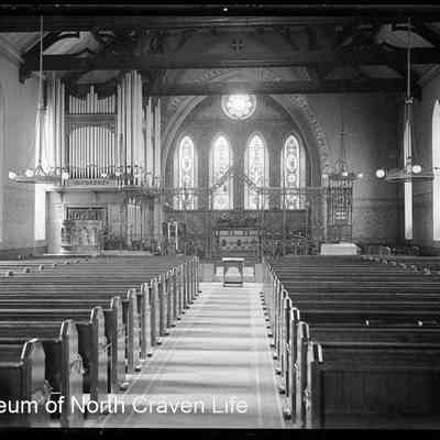 negative, glass plate - Holy Ascension Church (Interior)