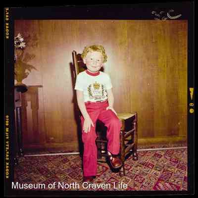 negative, sheet film - Settle Carnival Jubilee 1977 : Portrait