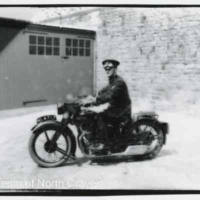 photograph, b&w - Portrait : Motorcycle Police 2 of 2