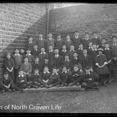 negative, glass plate - Portrait : School Group