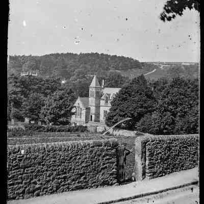 negative, glass plate - Giggleswick School - The Old School