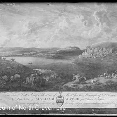 negative, glass plate - Malham Etching (Malham Water)