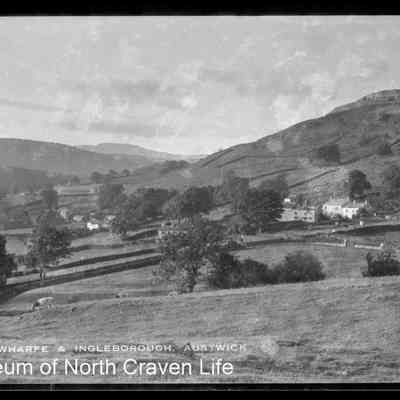 negative, sheet film - Wharfe and Ingleborough, Austwick
