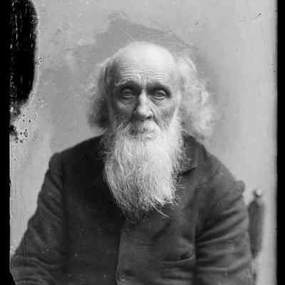 negative, glass plate - Portrait : Old Man with Beard