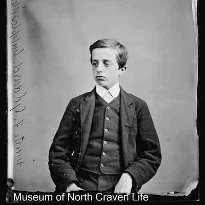 negative, glass plate - Portrait : Master F. Geldard, Cappelside, 1873