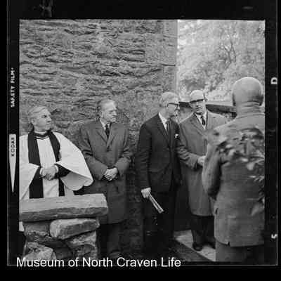 negative, sheet film - Group Portrait : Langcliffe Locks Bridge Opening 1965 7 of 12