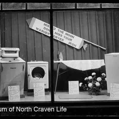 negative, glass plate - Electricity Shop Front, Settle 2 of 2