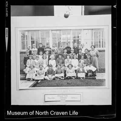 negative, sheet film - Portrait : Ingleton School Group 1 of 2