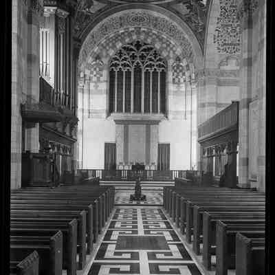 negative, sheet film - Giggleswick School Chapel Electric and Gas Lighting 1 of 6