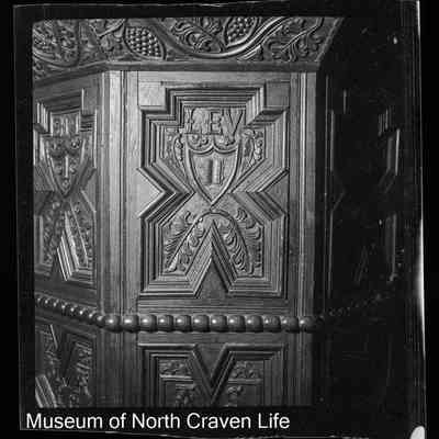 negative, sheet film - St Alkelda, Giggleswick (pulpit)