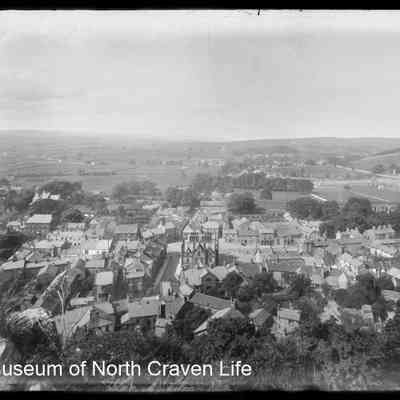 negative, glass plate - Settle from Castleberg