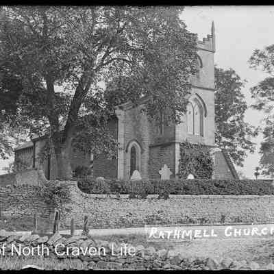 negative, glass plate - Rathmell Church 2 of 2